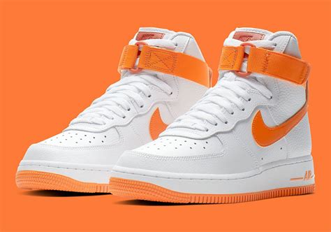 nike air force hoch schwarz orange|Nike af1 high shoes.